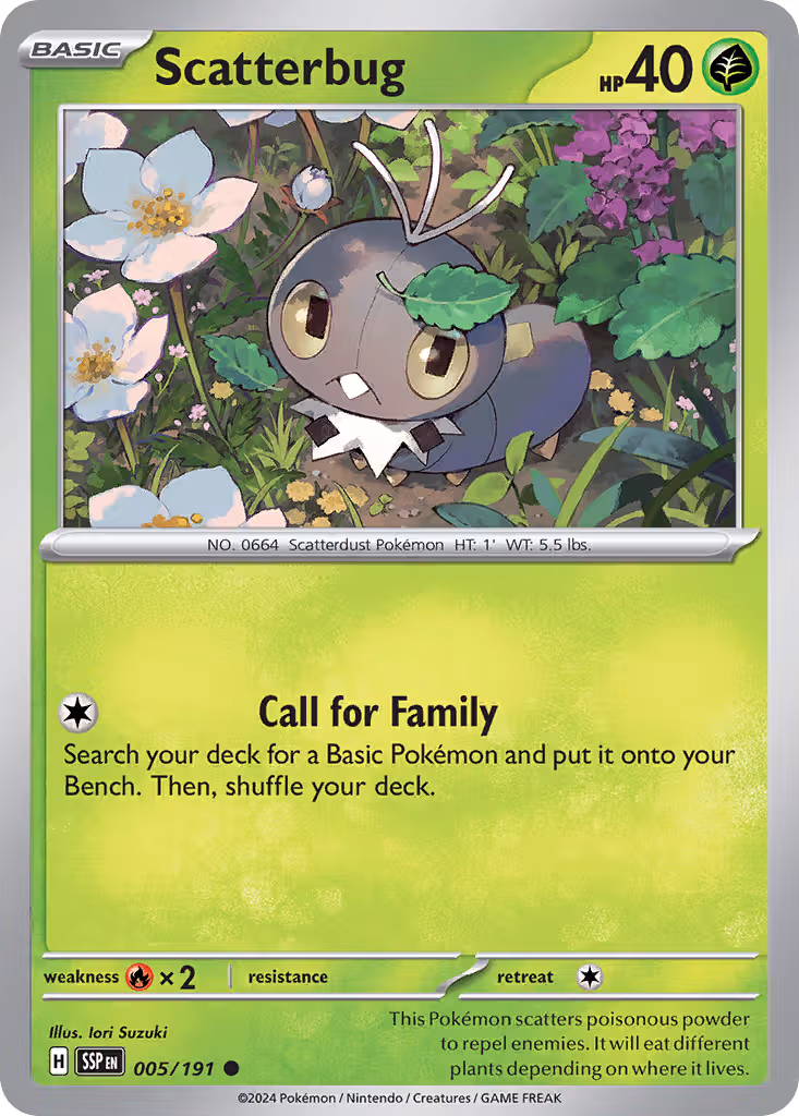 Scatterbug 5/191 Pokemon card