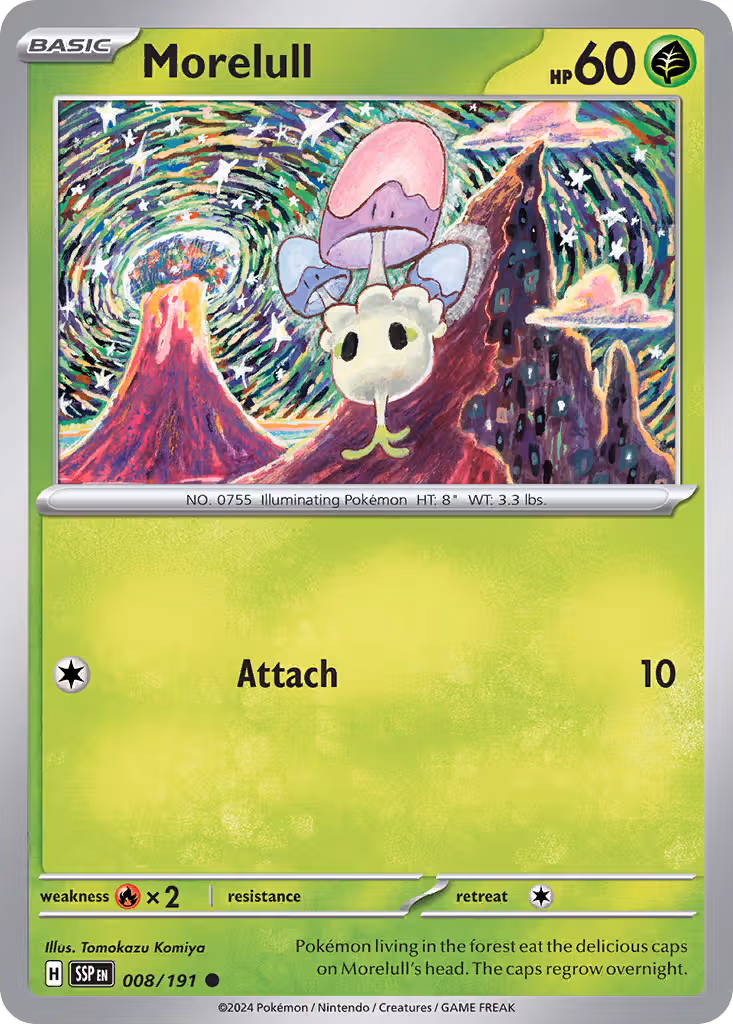 Morelull 8/191 Pokemon card