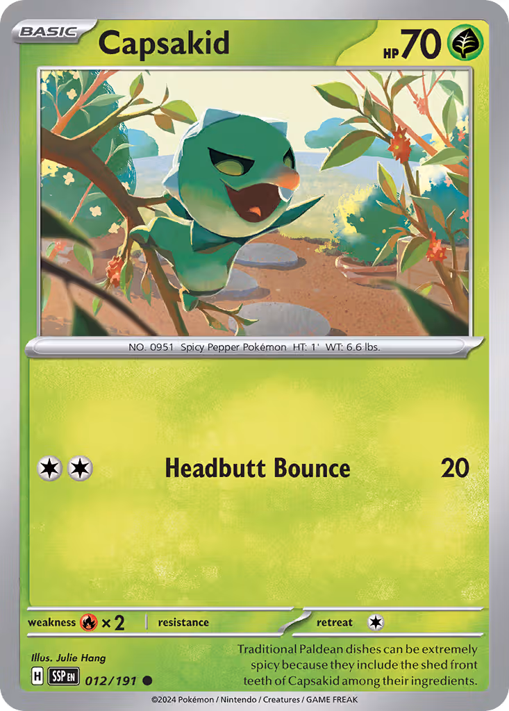 Capsakid 12/191 Pokemon card