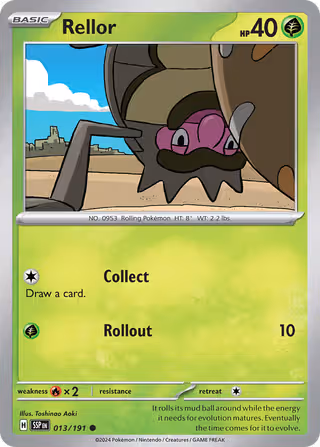 Rellor 13/191 Pokemon card