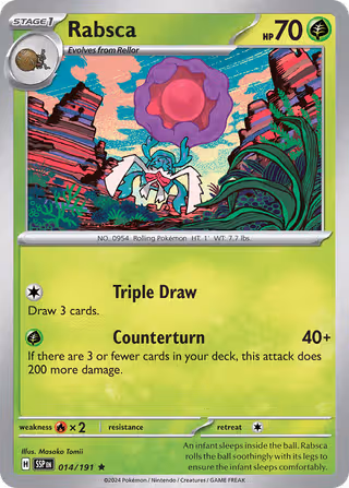 Rabsca 14/191 Pokemon card