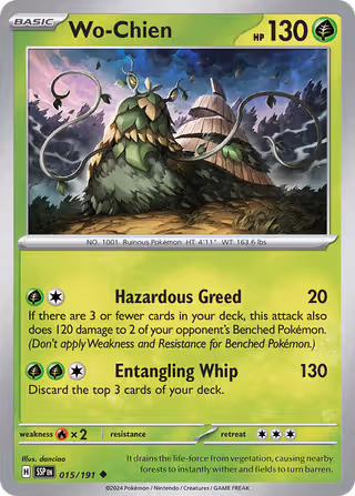 Wo-Chien 15/191 Pokemon card
