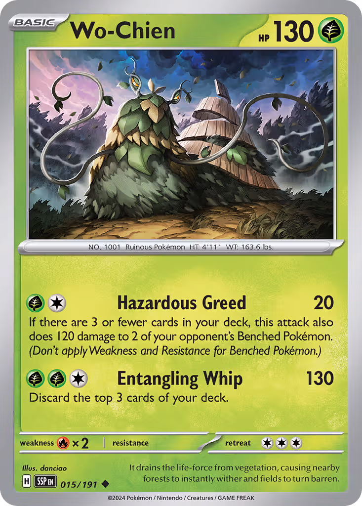 Wo-Chien 15/191 Pokemon card