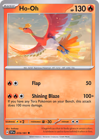 Ho-Oh 19/191 Pokemon card