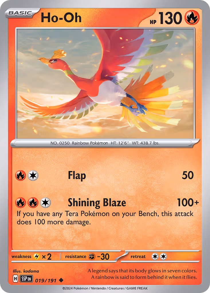 Ho-Oh 19/191 Pokemon card