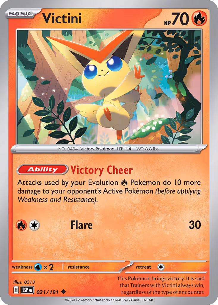 Victini 21/191 Pokemon card