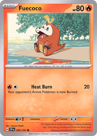 Fuecoco 29/191 Pokemon card