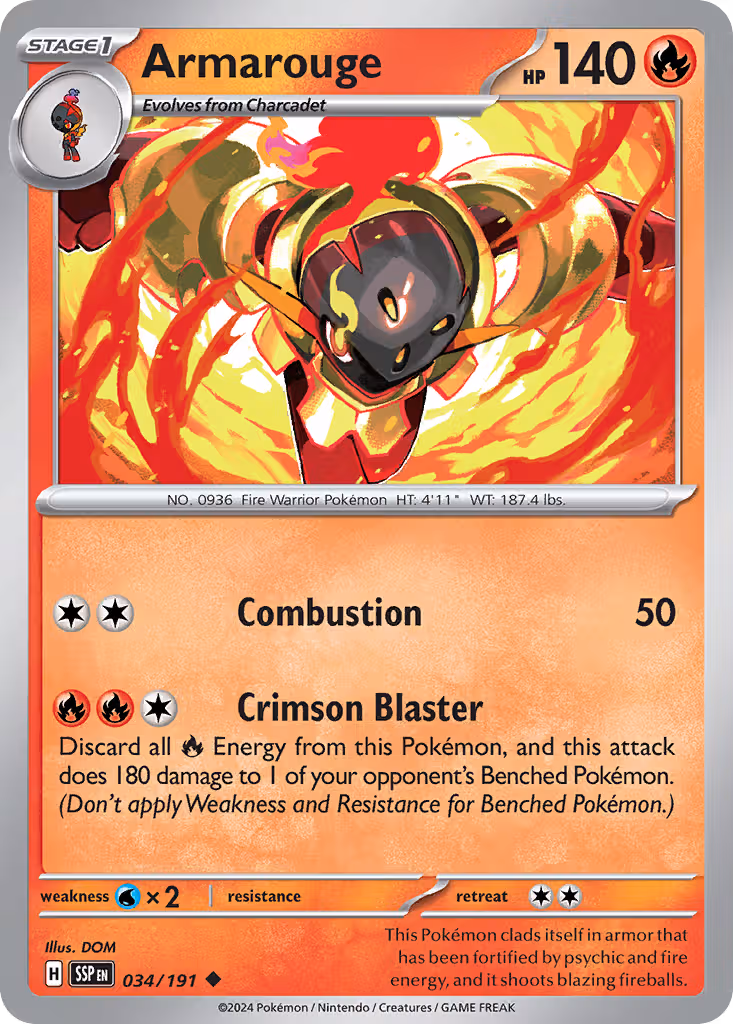 Armarouge 34/191 Pokemon card
