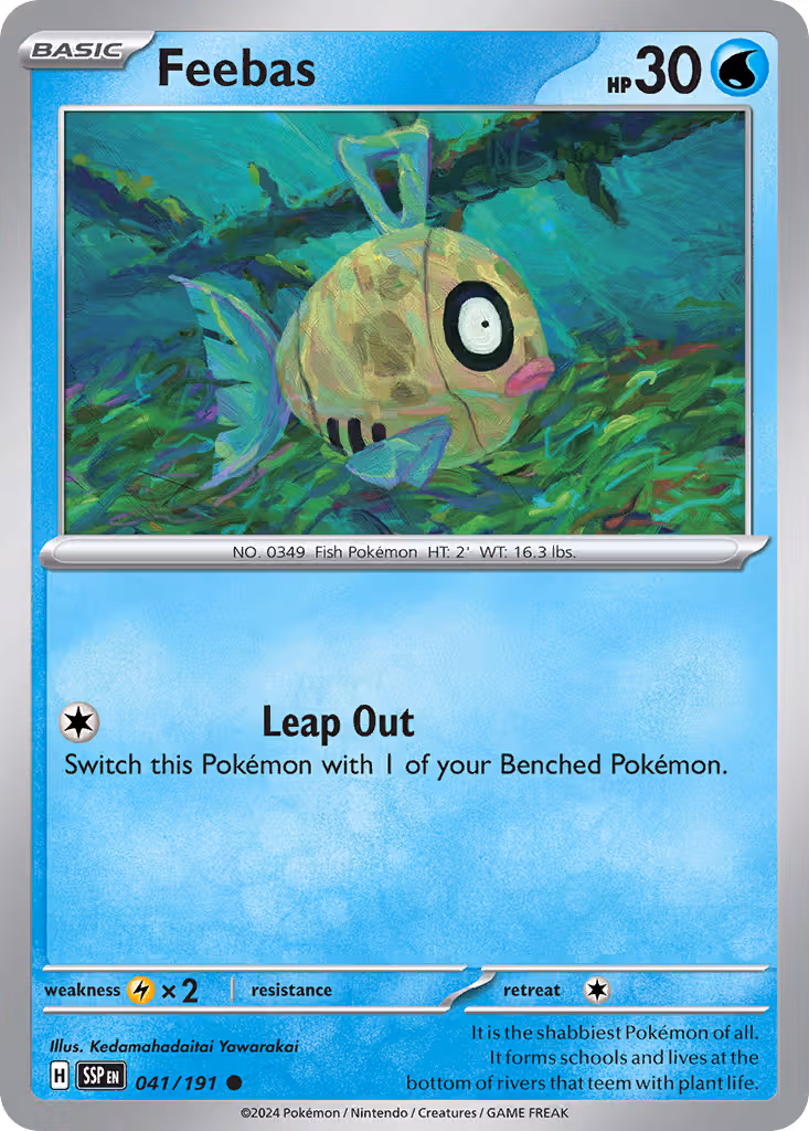 Feebas 41/191 Pokemon card