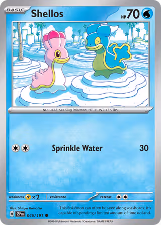 Shellos 46/191 Pokemon card