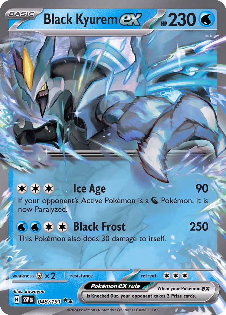 Black Kyurem ex 48/191 Pokemon card