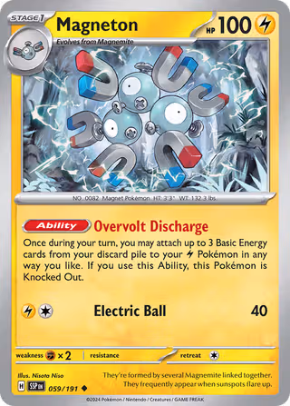 Magneton 59/191 Pokemon card