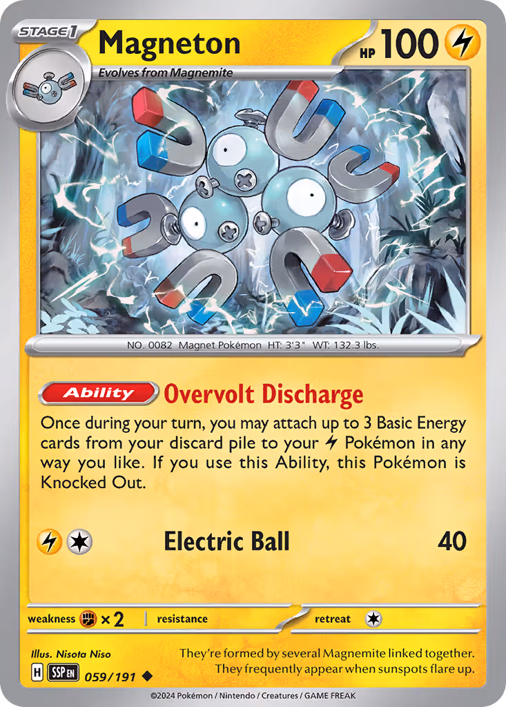 Magneton 59/191 Pokemon card