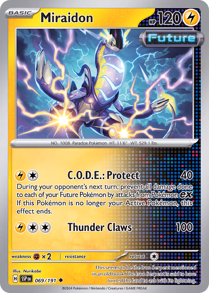 Miraidon 69/191 Pokemon card