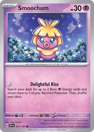 Smoochum 75/191 Pokemon card