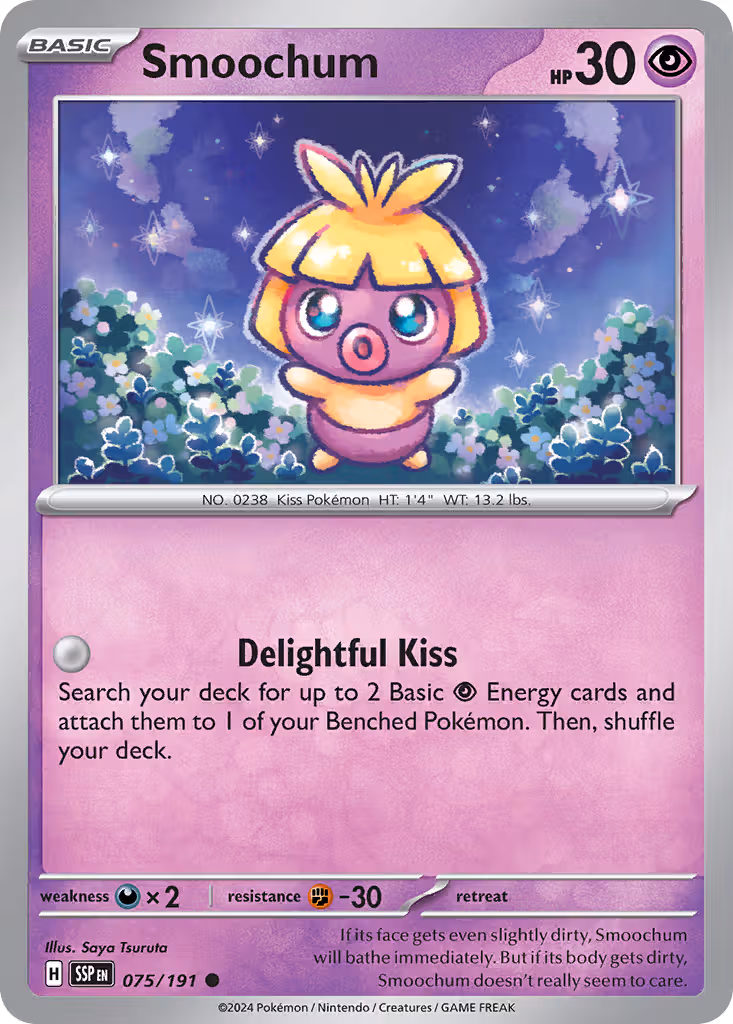 Smoochum 75/191 Pokemon card