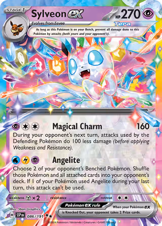 Sylveon ex 86/191 Pokemon card