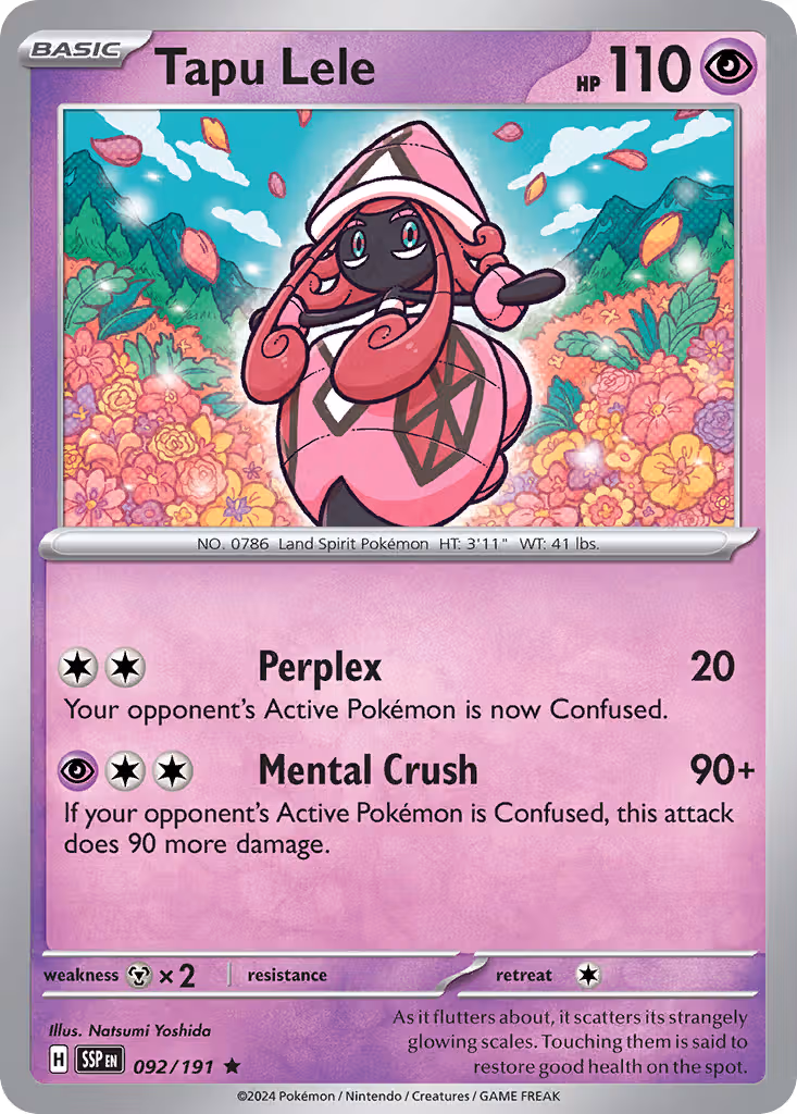 Tapu Lele 92/191 Pokemon card