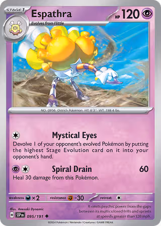 Espathra 95/191 Pokemon card