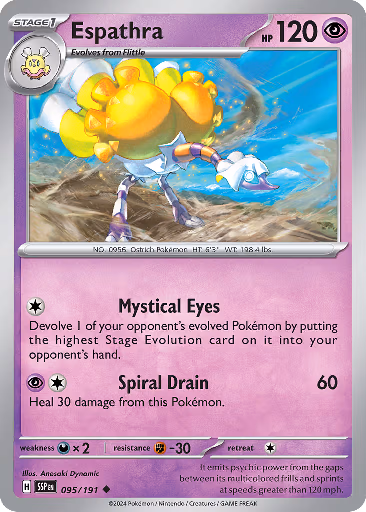 Espathra 95/191 Pokemon card