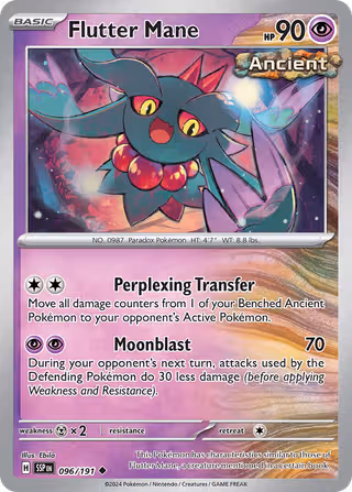 Flutter Mane 96/191 Pokemon card