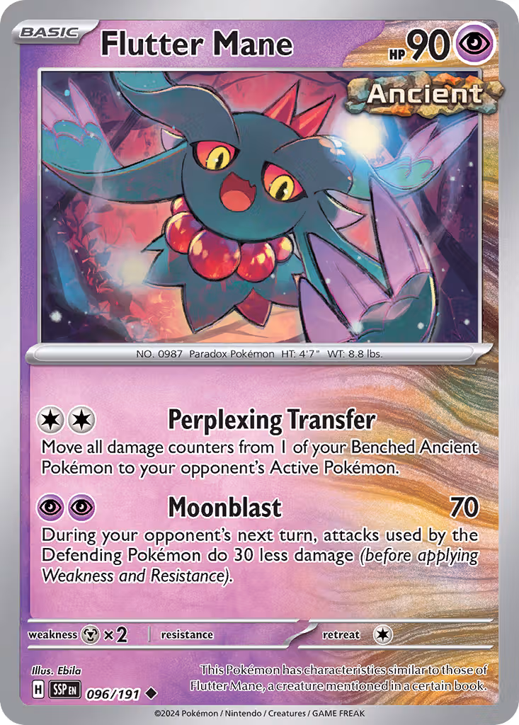 Flutter Mane 96/191 Pokemon card