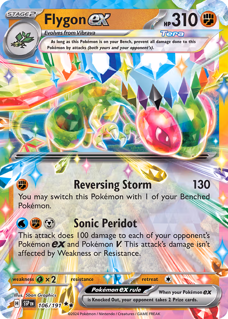 Flygon ex 106/191 Pokemon card