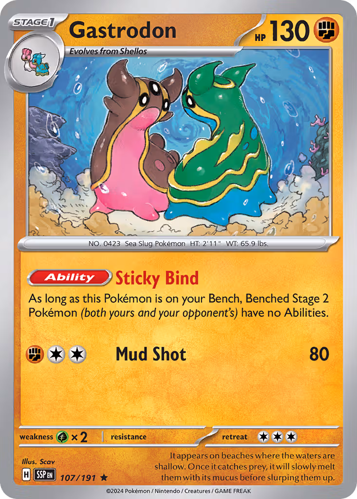 Gastrodon 107/191 Pokemon card