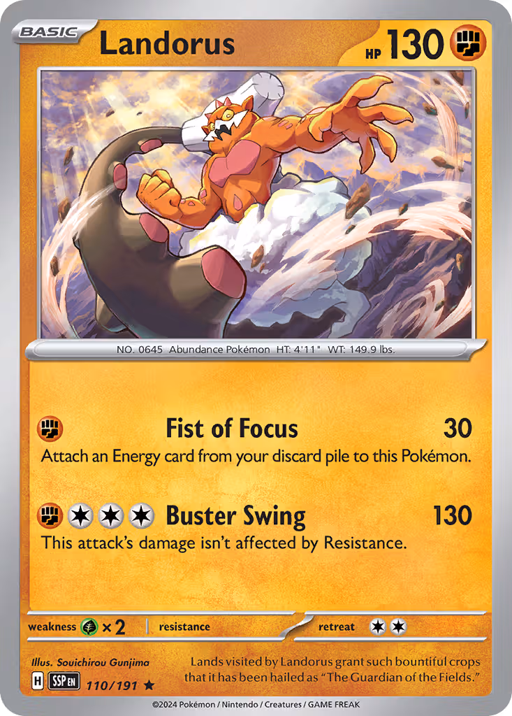 Landorus 110/191 Pokemon card