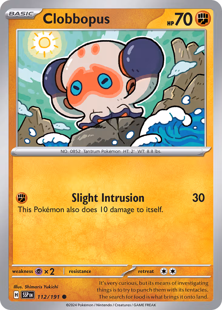 Clobbopus 112/191 Pokemon card