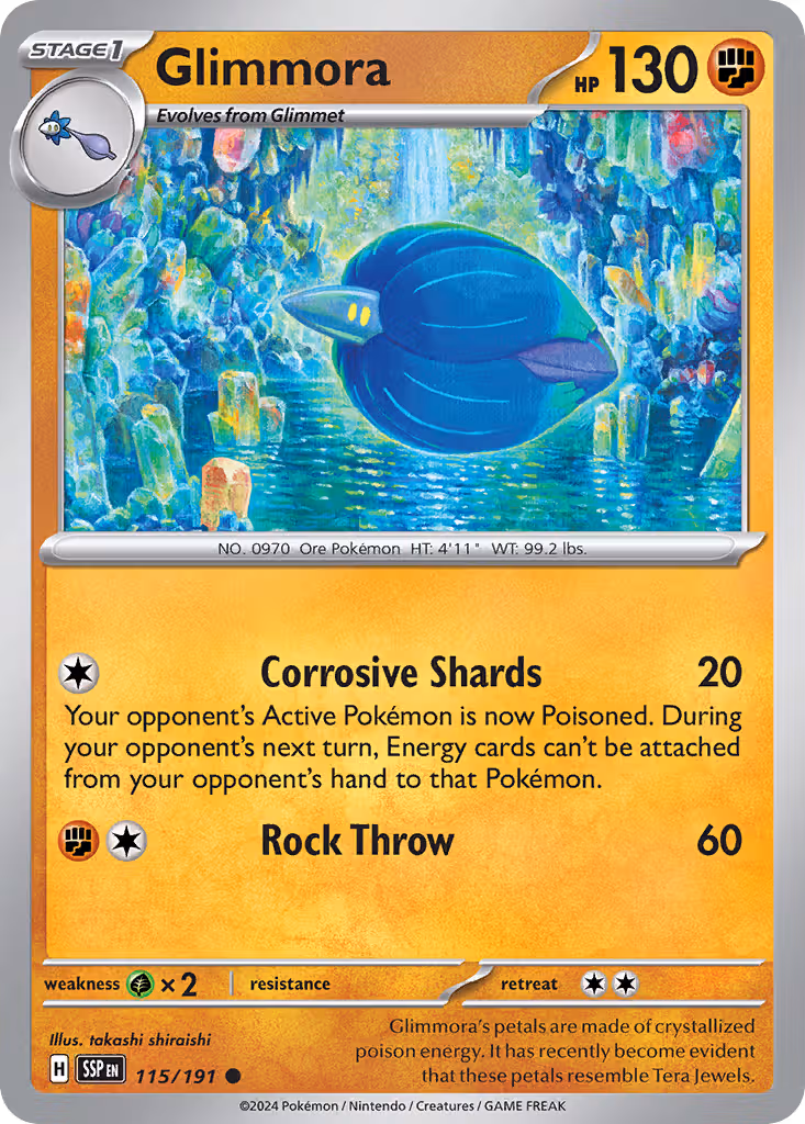 Glimmora 115/191 Pokemon card