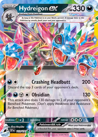 Hydreigon ex 119/191 Pokemon card