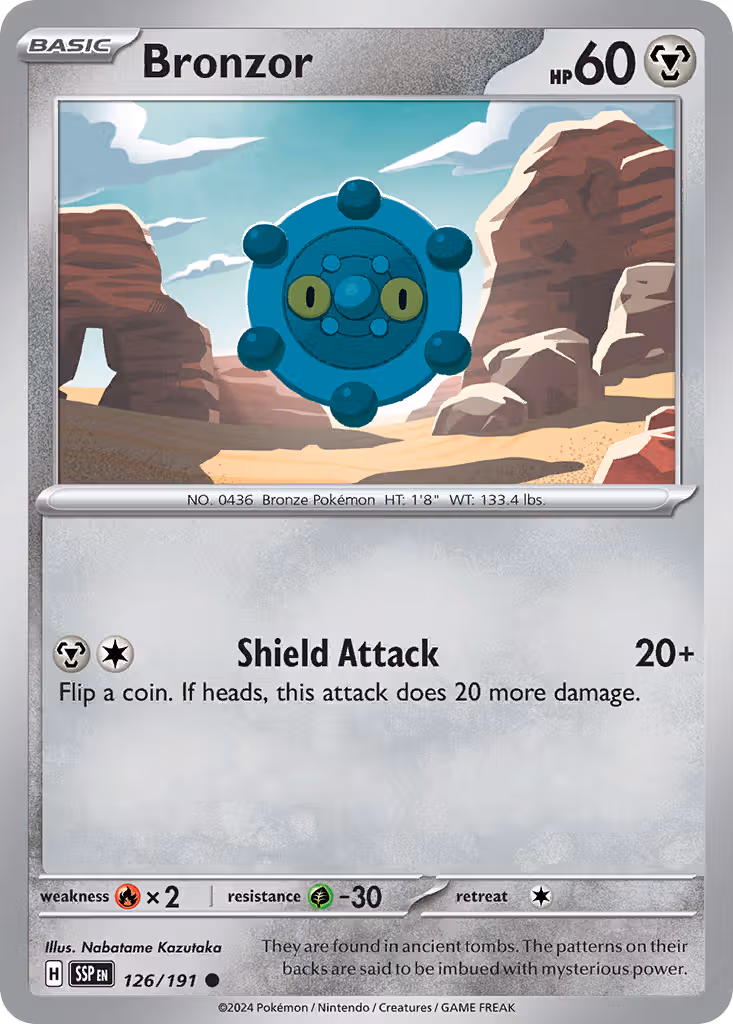 Bronzor 126/191 Pokemon card