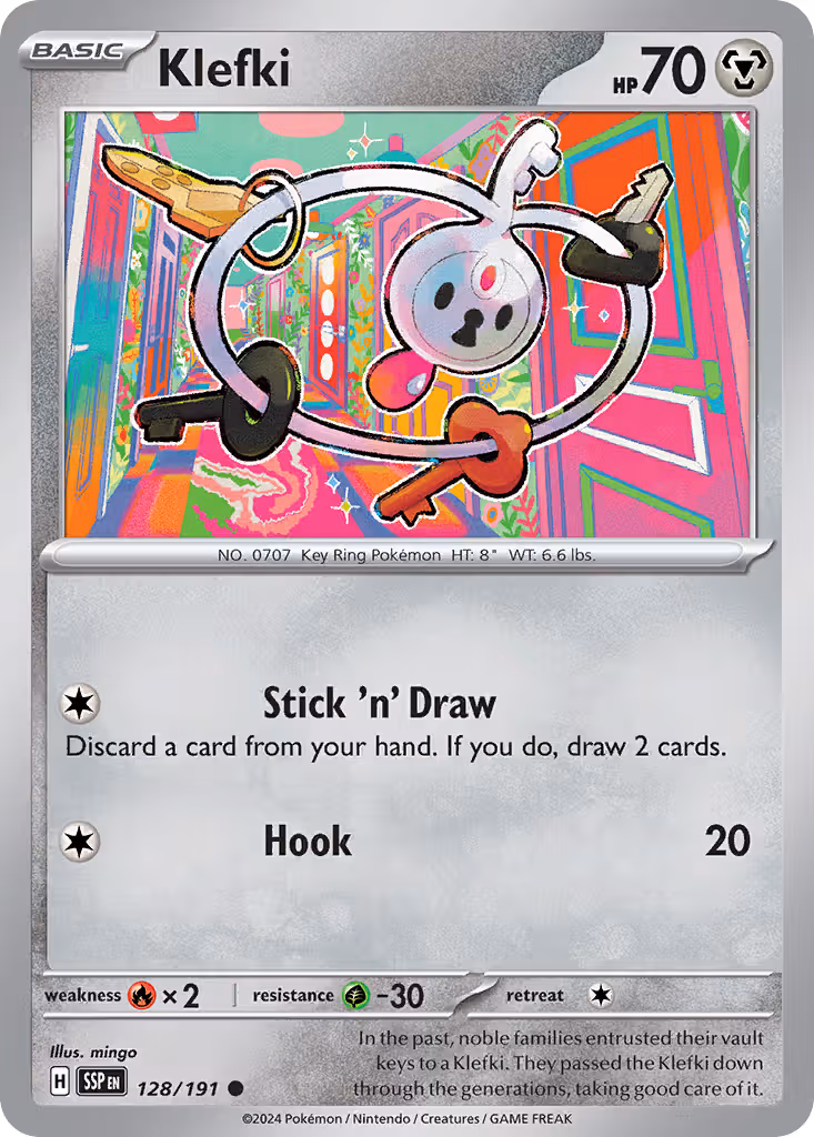 Klefki 128/191 Pokemon card