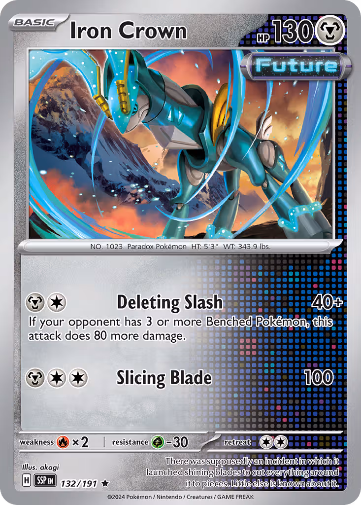 Iron Crown 132/191 Pokemon card