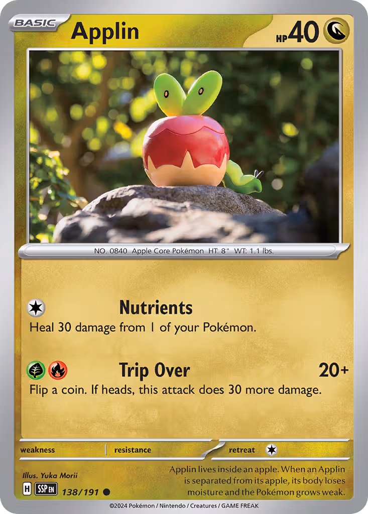 Applin 138/191 Pokemon card