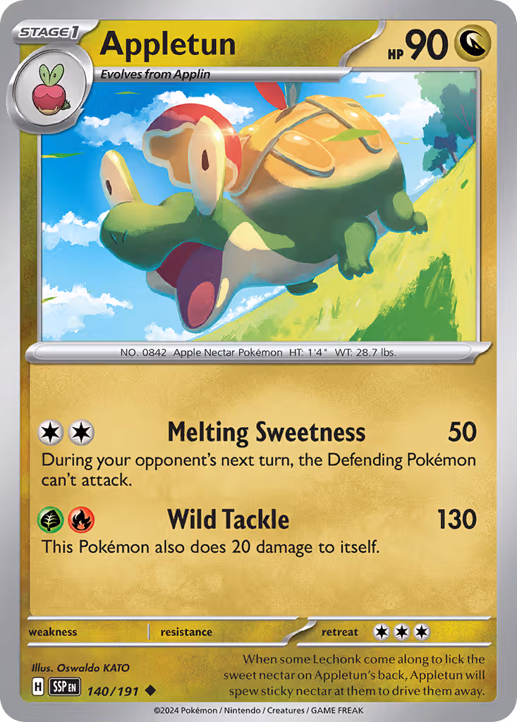 Appletun 140/191 Pokemon card