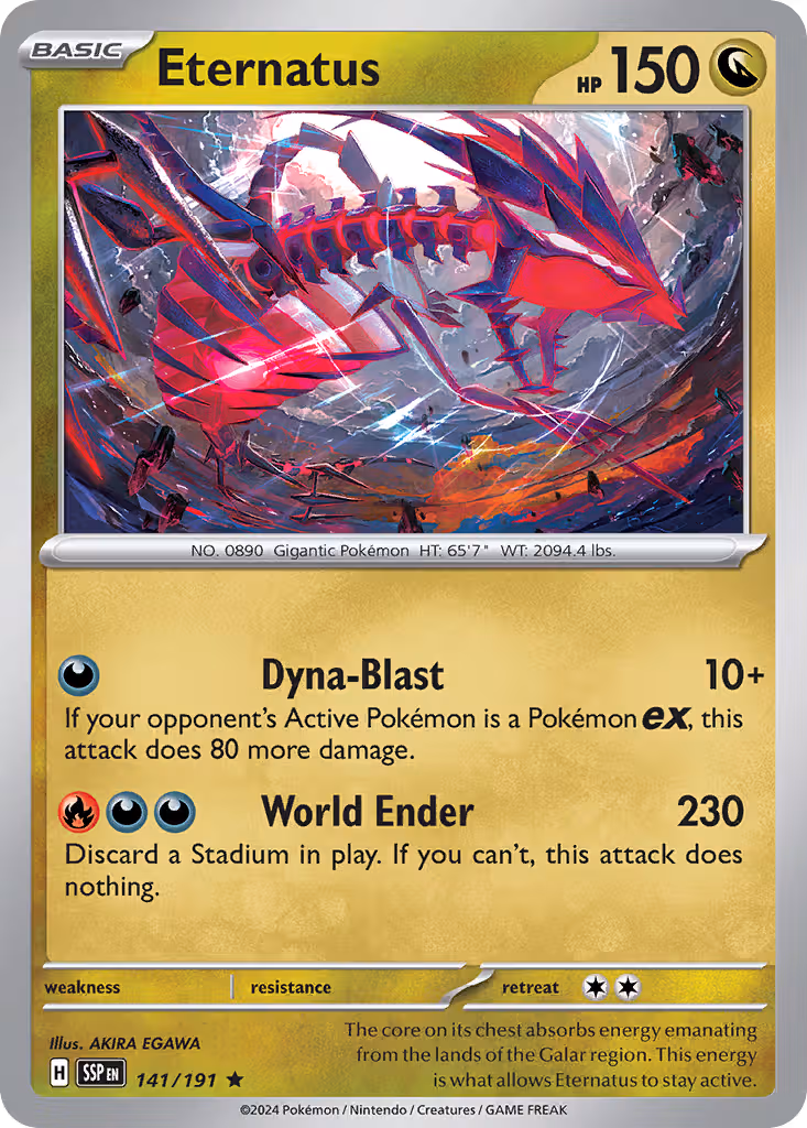 Eternatus 141/191 Pokemon card