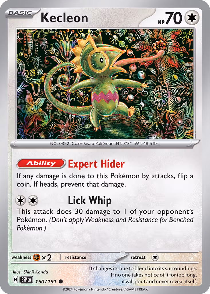 Kecleon 150/191 Pokemon card