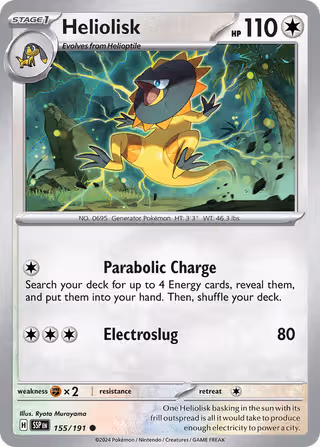 Heliolisk 155/191 Pokemon card