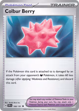 Colbur Berry 168/191 Pokemon card