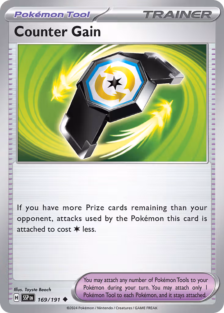 Counter Gain 169/191 Pokemon card