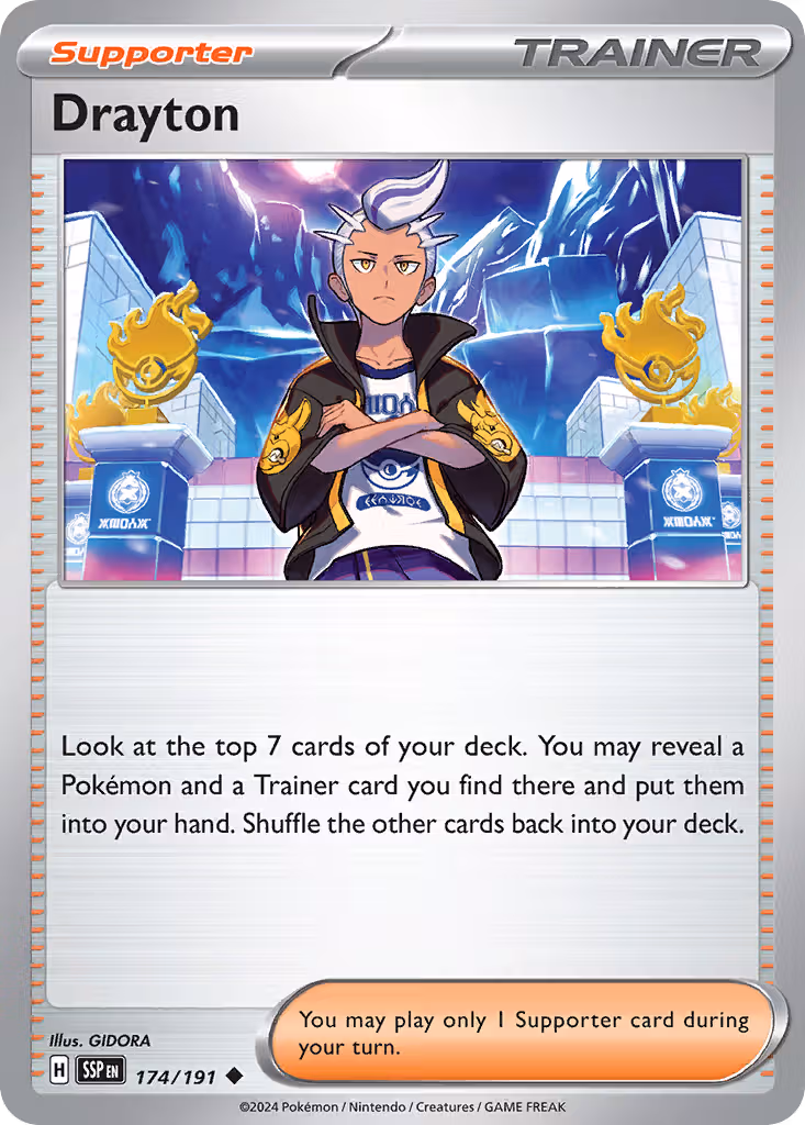 Drayton 174/191 Pokemon card
