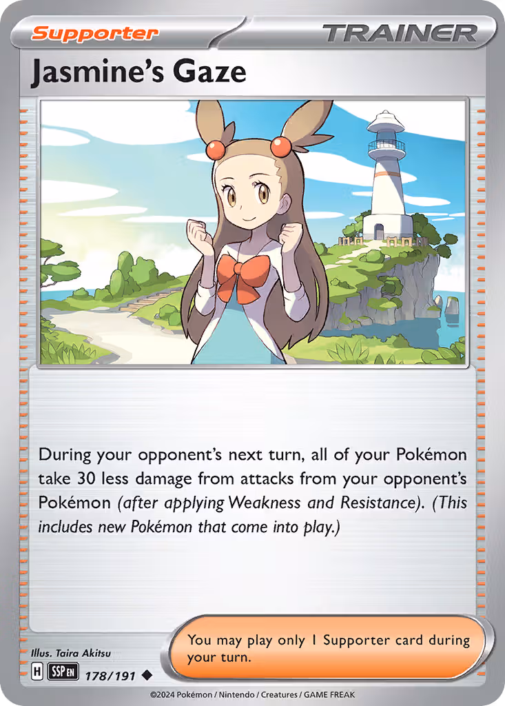 Jasmine's Gaze 178/191 Pokemon card