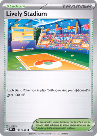 Lively Stadium 180/191 Pokemon card