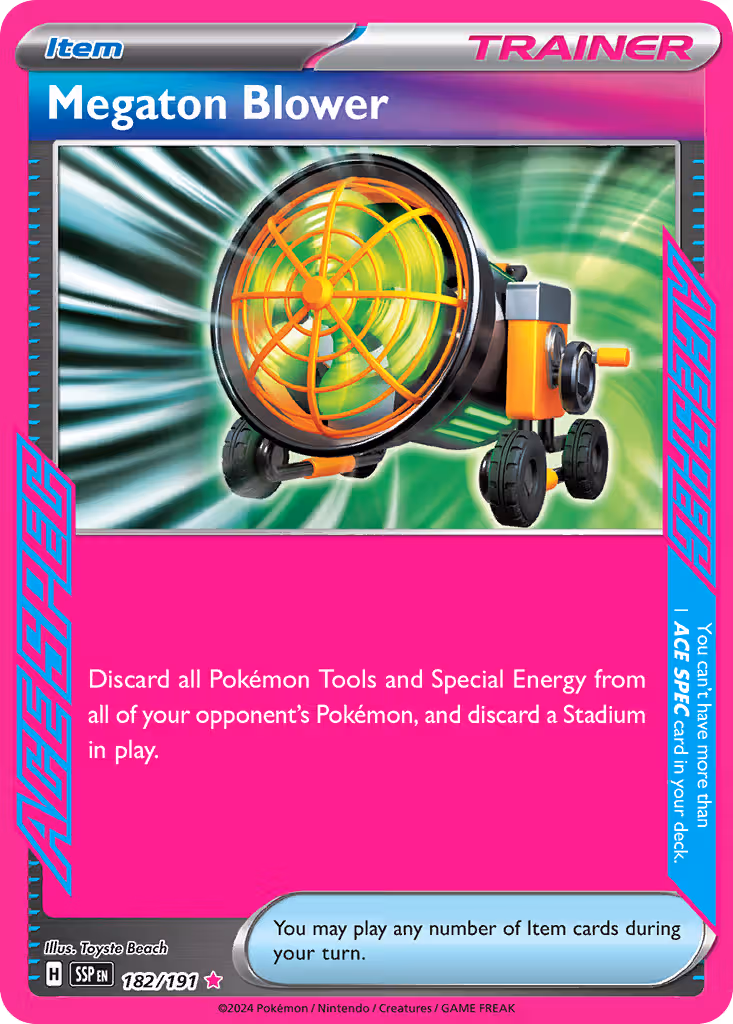 Megaton Blower 182/191 Pokemon card