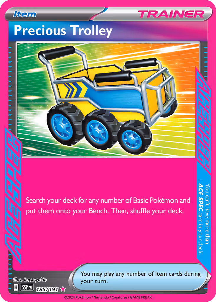 Precious Trolley 185/191 Pokemon card