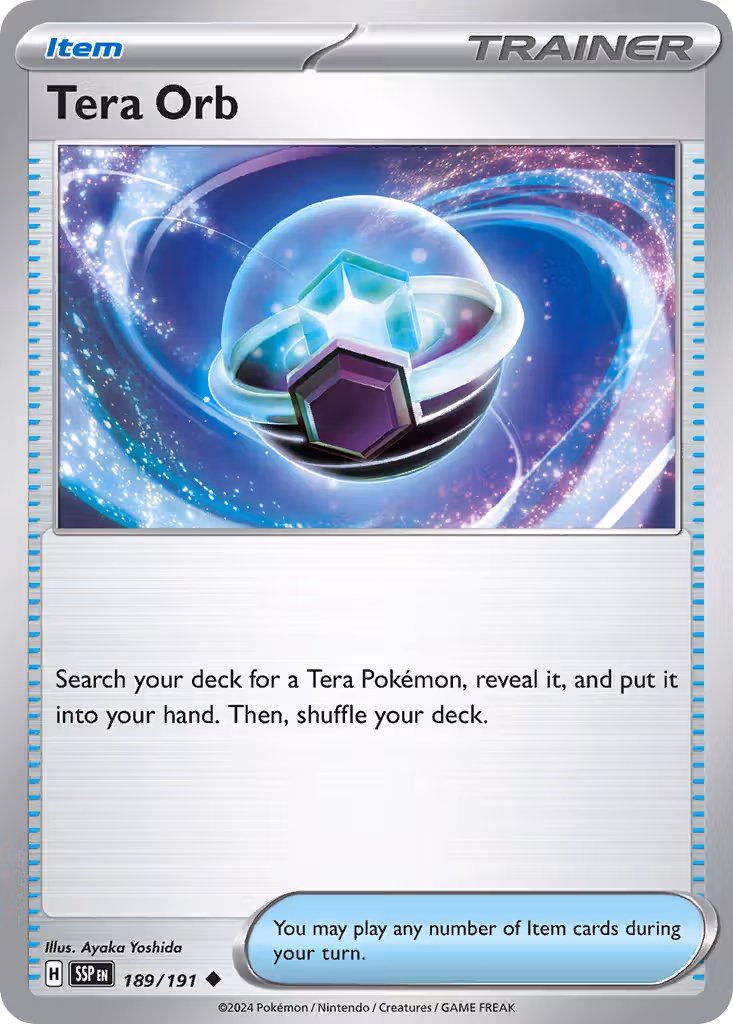 Tera Orb 189/191 Pokemon card