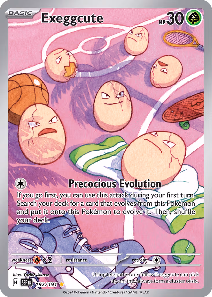 Exeggcute 192/191 Pokemon card