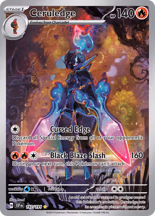 Ceruledge 197/191 Pokemon card